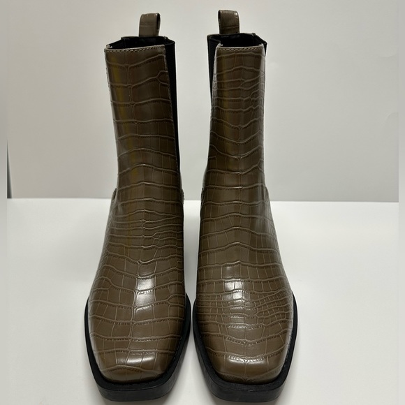 Open Edit Shoes - NWOT Open Edit Ayla Chelsea Boot 
Autumn Moss Croco